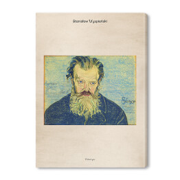 Obraz na płótnie Stanisław Wyspiański "Portret ojca" - reprodukcja z napisem. Plakat z passe partout