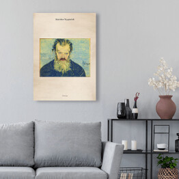 Obraz na płótnie Stanisław Wyspiański "Portret ojca" - reprodukcja z napisem. Plakat z passe partout
