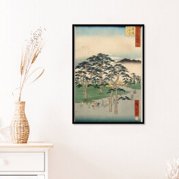 Plakat w ramie Utugawa Hiroshige Fujisawa Fuji on the Left at Nanki no Matsubara Reprodukcja obrazu