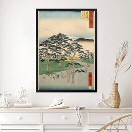 Obraz w ramie Utugawa Hiroshige Fujisawa Fuji on the Left at Nanki no Matsubara Reprodukcja obrazu