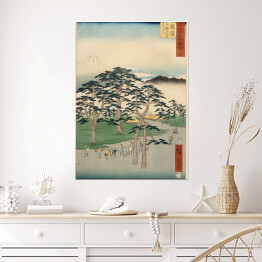 Plakat Utugawa Hiroshige Fujisawa Fuji on the Left at Nanki no Matsubara Reprodukcja obrazu