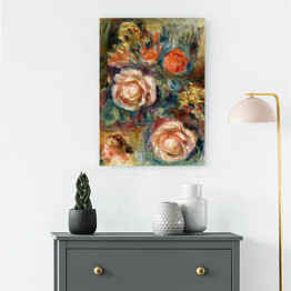 Obraz na płótnie Auguste Renoir "Bukiet róż" - reprodukcja