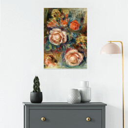 Plakat Auguste Renoir "Bukiet róż" - reprodukcja