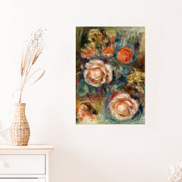 Plakat Auguste Renoir "Bukiet róż" - reprodukcja