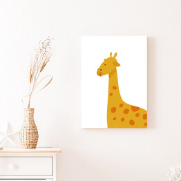 Obraz na płótnie Urocza uśmiechnięta żyrafa