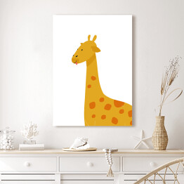 Obraz na płótnie Urocza uśmiechnięta żyrafa