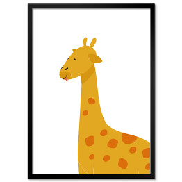 Obraz klasyczny Urocza uśmiechnięta żyrafa
