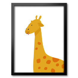 Obraz w ramie Urocza uśmiechnięta żyrafa