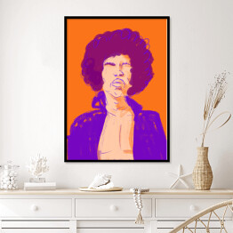 Plakat w ramie Znani muzycy - Jimi Hendrix