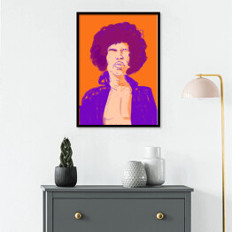 Plakat w ramie Znani muzycy - Jimi Hendrix