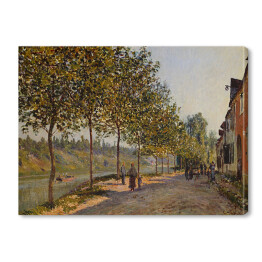 Obraz na płótnie Alfred Sisley "Czerwcowy poranek w Saint-Mammès" - reprodukcja