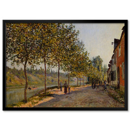 Plakat w ramie Alfred Sisley "Czerwcowy poranek w Saint-Mammès" - reprodukcja