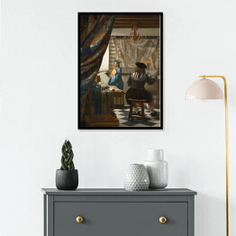 Plakat w ramie Jan Vermeer "Sztuka malowania" - reprodukcja