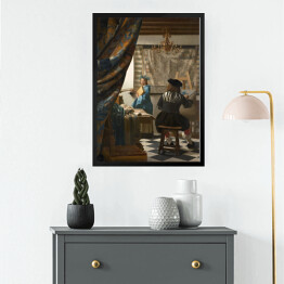 Obraz w ramie Jan Vermeer "Sztuka malowania" - reprodukcja