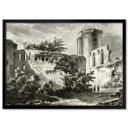 Obraz klasyczny Jean Bernard Widok na dziedziniec Château de Botwel Reprodukcja