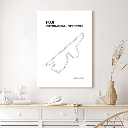 Obraz na płótnie Fuji International Speedway - Tory wyścigowe Formuły 1 - białe tło