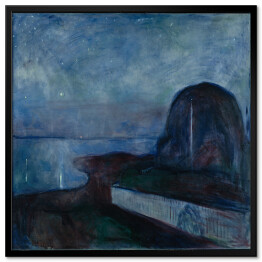 Obraz klasyczny Edvard Munch Starry Night Reprodukcja obrazu