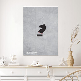 Plakat samoprzylepny "The Godfather" - minimalistyczna kolekcja filmowa