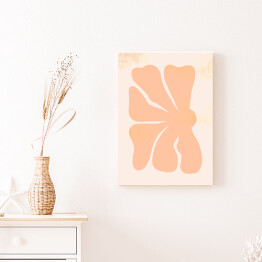 Obraz na płótnie Abstrakcyjny brzoskwiniowy kwiat