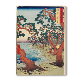Obraz na płótnie Utugawa Hiroshige Plaża Harima Maiko. Reprodukcja