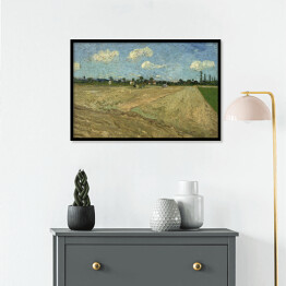 Plakat w ramie Vincent van Gogh Geploegde akkers. Reprodukcja