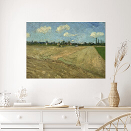 Plakat Vincent van Gogh Geploegde akkers. Reprodukcja