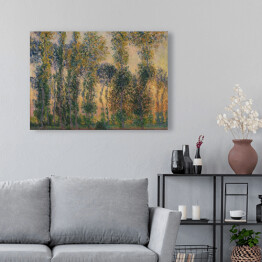 Obraz na płótnie Claude Monet Topole w Giverny Wschód słońca Reprodukcja obrazu