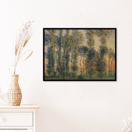 Plakat w ramie Claude Monet Topole w Giverny Wschód słońca Reprodukcja obrazu