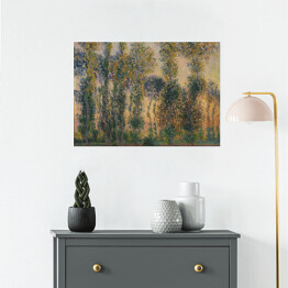 Plakat Claude Monet Topole w Giverny Wschód słońca Reprodukcja obrazu