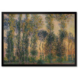 Plakat w ramie Claude Monet Topole w Giverny Wschód słońca Reprodukcja obrazu