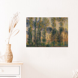 Plakat Claude Monet Topole w Giverny Wschód słońca Reprodukcja obrazu