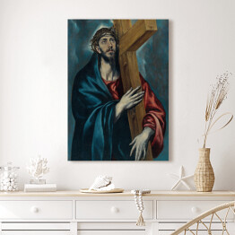 Obraz klasyczny El Greco "Chrystus niosący krzyż" - reprodukcja