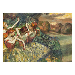 Plakat samoprzylepny Edgar Degas Cztery tancerki Reprodukcja obrazu