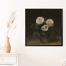 Obraz w ramie Henri Fantin-Latour Martwa natura z różami. Reprodukcja