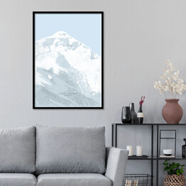 Plakat w ramie Mount Everest - szczyty górskie
