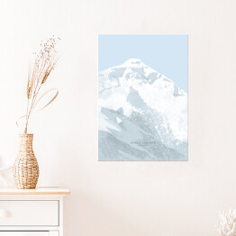 Plakat samoprzylepny Mount Everest - szczyty górskie