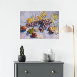 Plakat samoprzylepny Vincent van Gogh Winogrona, cytryny, gruszki i jabłka. Reprodukcja