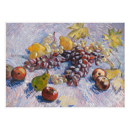Plakat samoprzylepny Vincent van Gogh Winogrona, cytryny, gruszki i jabłka. Reprodukcja