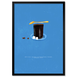 Plakat w ramie Sposoby parzenia kawy - szklanka