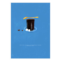 Plakat Sposoby parzenia kawy - szklanka