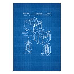 Plakat G. K. Christiansen - patenty na rycinach blueprint - 2