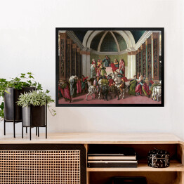 Obraz w ramie Sandro Botticelli "Historia Virginii" - reprodukcja