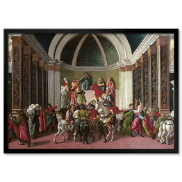 Plakat w ramie Sandro Botticelli "Historia Virginii" - reprodukcja