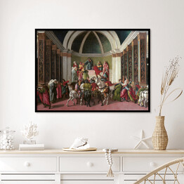 Plakat w ramie Sandro Botticelli "Historia Virginii" - reprodukcja