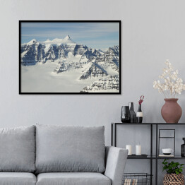 Plakat w ramie Zima w górach
