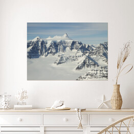Plakat Zima w górach