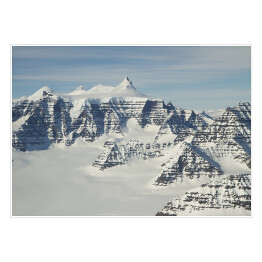 Plakat samoprzylepny Zima w górach