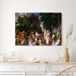 Obraz na płótnie Tycjan "The Feast of the Gods"