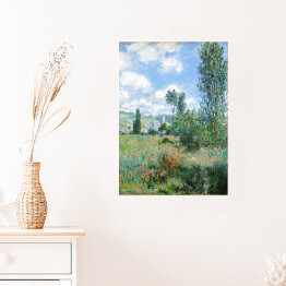 Plakat Claude Monet View of Vétheuil. Reprodukcja obrazu