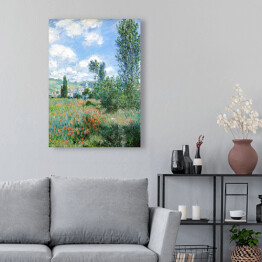 Obraz na płótnie Claude Monet View of Vétheuil. Reprodukcja obrazu